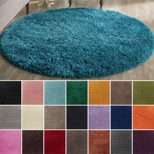 Shaggy rugs circular round - shaggy,