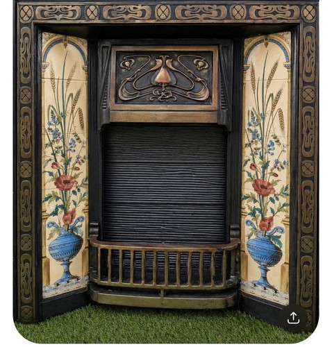 Vintage antique fireplace - vintage,