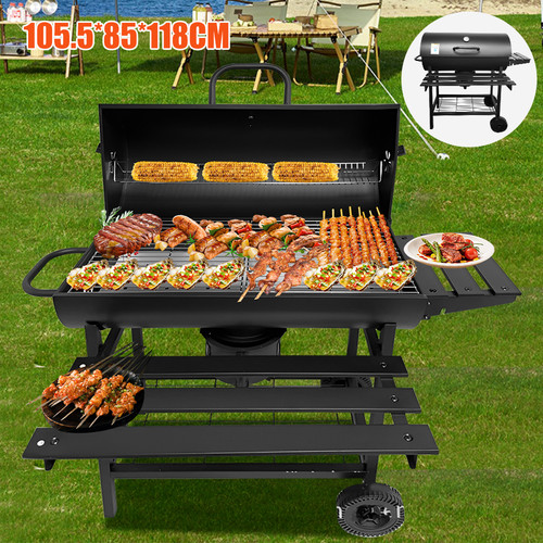 Black charcoal grill bbq - charcoal,