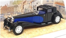 Matchbox Appx 12cm Long Diecast YY45 - Bugatti Royale - Black/Blue