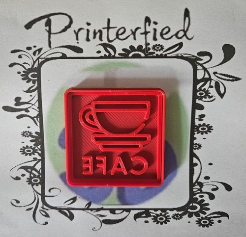 Cafe sign cookie - cafe, press