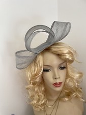 Fascinator Silver Grey