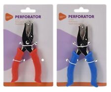 Solid Metal Single Hole Punch Perforator Silver Pliers One 6mm Hole Card Paper