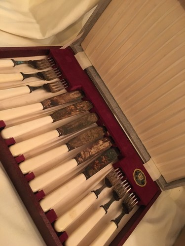 Vintage set canteen fish - set,
