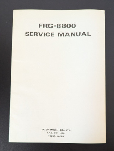 Yaesu frg 8800 service manual - yaesu,