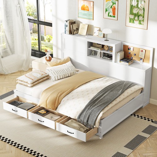 Wooden daybed frame double - wooden,