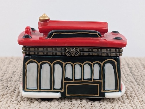 Hand painted ceramic trolley - ceramic,