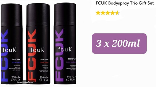 Fcuk body spray 3pcs - fcuk,
