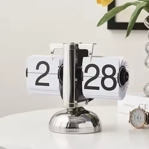 Vintage flip down desk - flip, clock