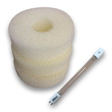 Compatible Laguna Pressure Flo 2500 Foam Filter Set With 11w UV Bulb Lamp Pond