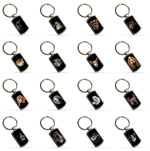 Dog keyring owner gift - dog, keyring,
