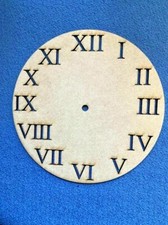 Wooden MDF Clock Face with pre cut Roman numerals  20cm,25cm, 29cm