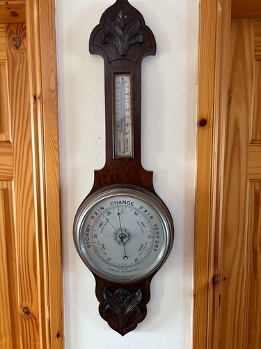Antique carved wood banjo - antique,