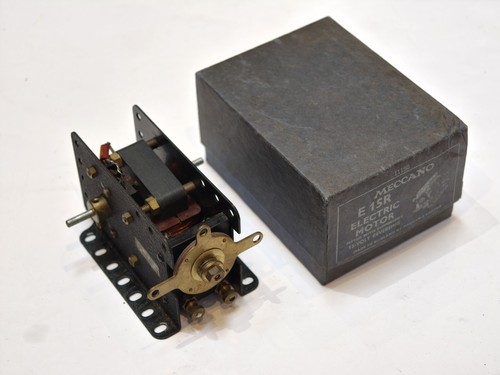 Meccano black e15r 15v motor - meccano,