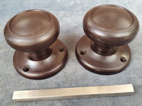 Pair reclaimed round brown - of,