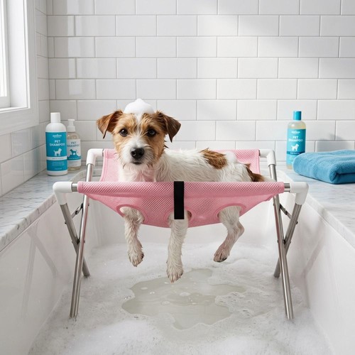 Dog grooming bath hammock - grooming,