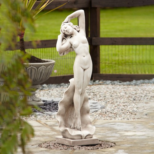 Shell girl nude stone garden - nude,