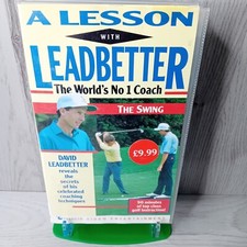 A LESSON WITH LEADBETTER THE SWING VHS -RARE RETRO VIDEO TAPE MOVIE