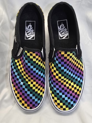Vans asher rainbow mini check - mini,