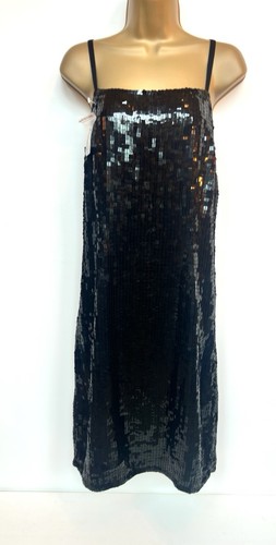 Black sequin vintage - strap, lbd