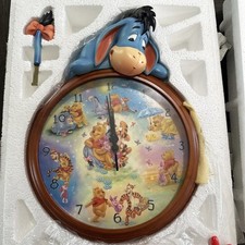 Bradford Exchange Moments Together Limited Edition Eeyore Wall Clock Disney NEW