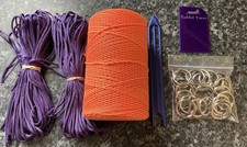 ORANGE SPUN POLY RABBIT PURSE NET MAKING KIT FERRETING RABBITING HUNTING