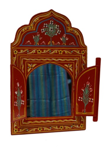 Moroccan wall mirror doors - wall, w/doors