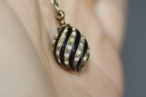 Vintage fabergé egg - vintage, 3/4"