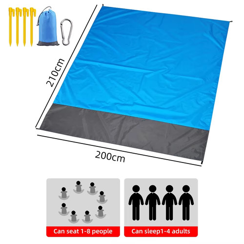 Waterproof beach mat extra - waterproof,
