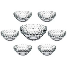7 Piece Crystal Clear Glass