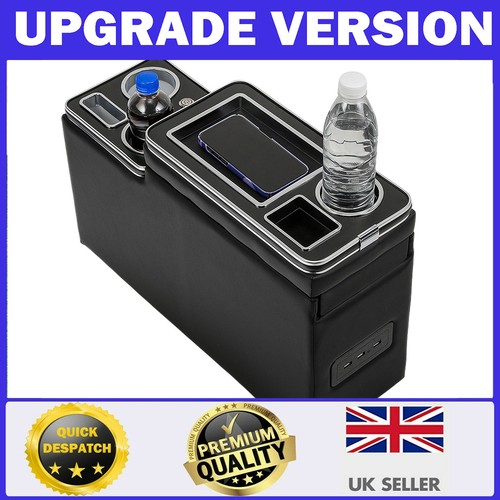 Led usb center console storage - led,
