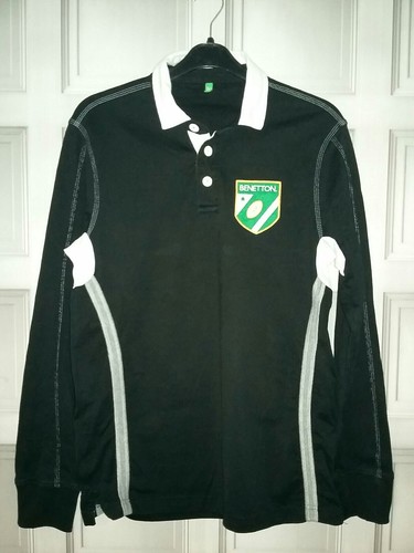 Mens benetton rugby shirt size