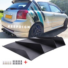 For Toyota YARIS iA Corolla Rear Diffuser Bumper Chin Spoiler 4 Fins Splitter