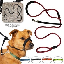 Figure of 8-Dog Lead W/ Padded Nose Loop-Anti Pull Dog Lead Stop Dog's Pulling