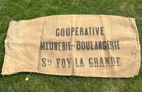 Vintage genuine french hessian - french,