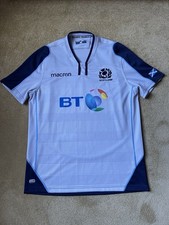 Men’s 2018/19 Macron Scotland Rugby Union Away Shirt Size XL