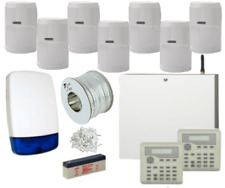 WIRED Scantronic Burglar Alarm System PRO Kit LCD Keypad 7 PIR & GSM SMS Dialler
