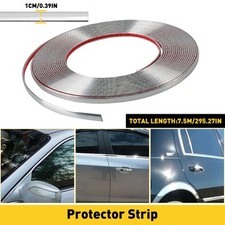 25FT Chrome Trim Molding Strip Car Door Body Window Bumper Side Protector 10mm