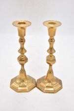 Antique Pair Gold Brass
