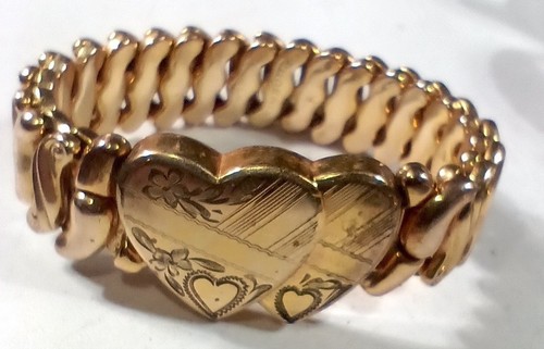 Victorian rose gold heart - gold,