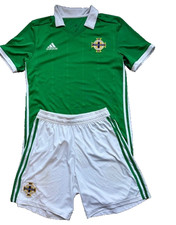 Northern Ireland Football Kit Medium Adidas Home Kit 2019 Soccer Jersey Shorts M