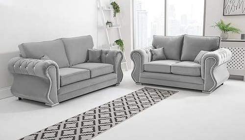 Velvet sofa suite set - velvet,