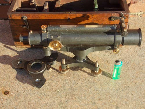 Vintage antique theodolite in - vintage,,