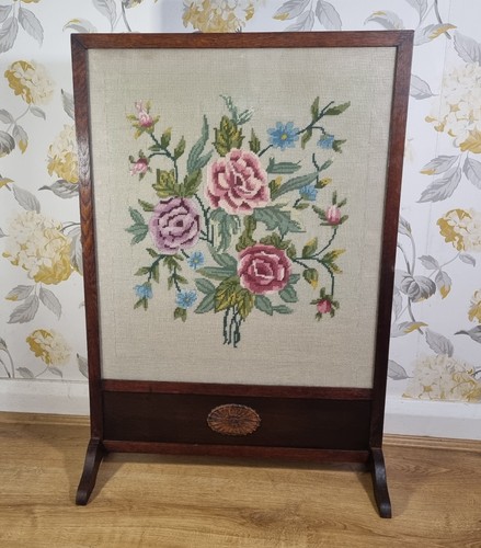 Large vintage oak embroiderd - large,