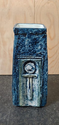 Troika blue pottery coffin - troika,