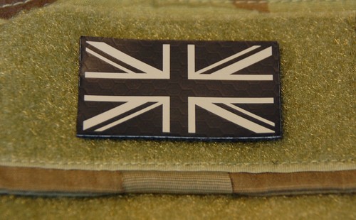 Mini flag patch tan - flag,