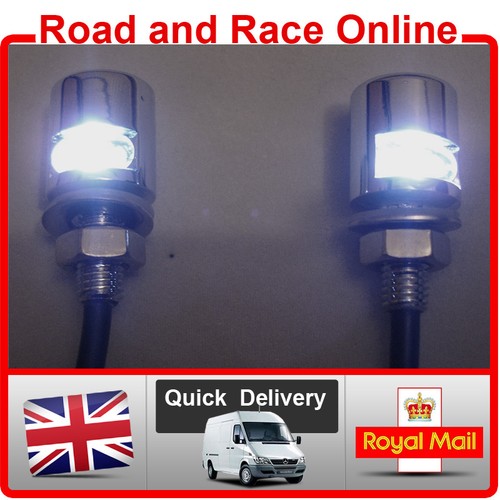 Led chrome number - plate, bolt