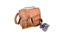 S TO L Vintage Leather Messenger Crossbody Laptop Briefcase Satchel Bag Handmade