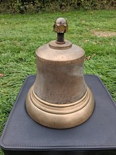 FANTASTIC VINTAGE 1954 SCHOOL BELL - LARGE & HEAVY - 12KGS / 10" DIAMETER - ER