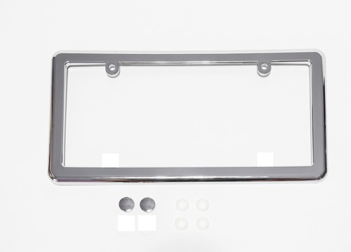 Chrome license plate tag - license,